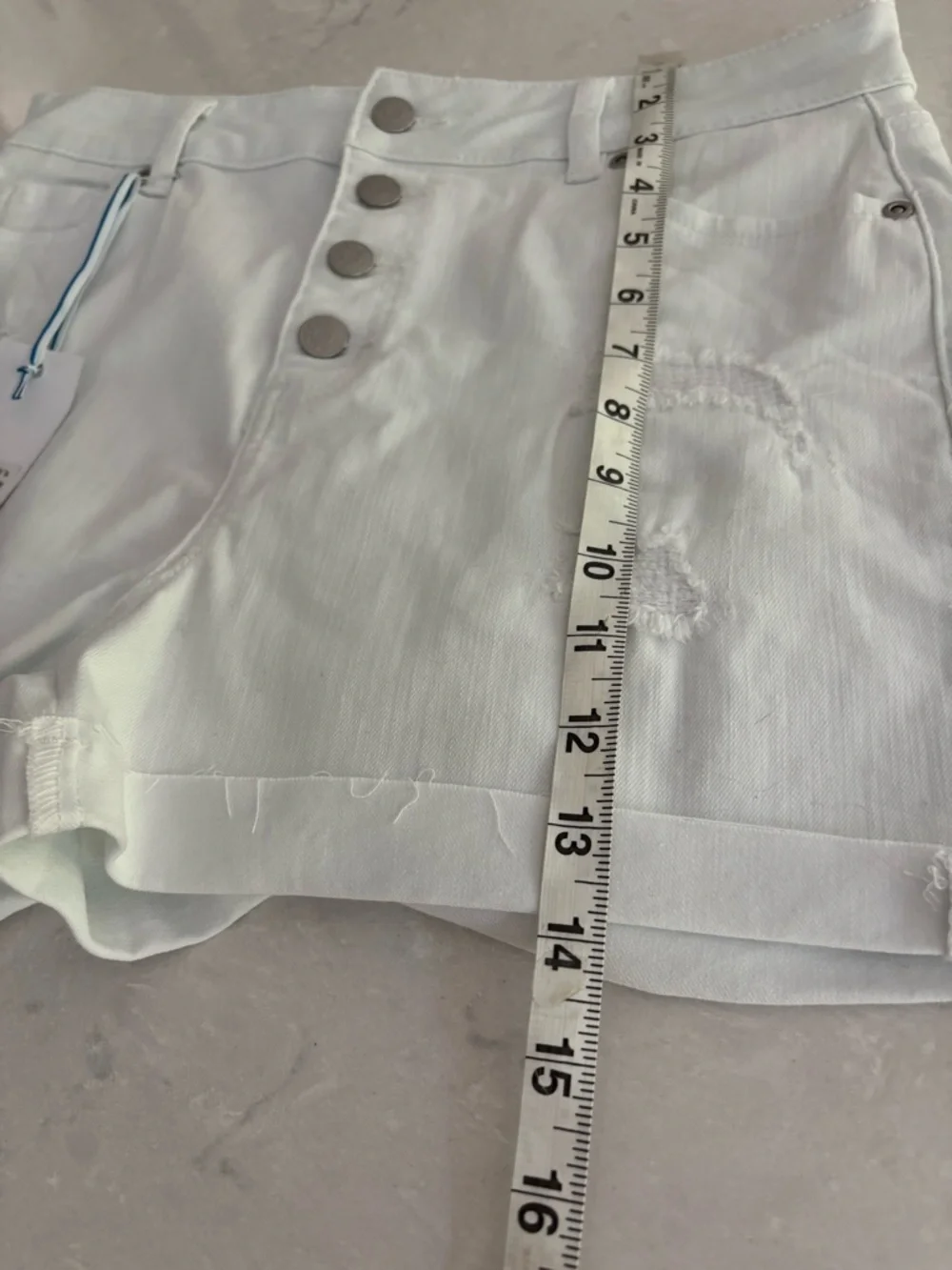 Southern Tide Classic White Denim Shorts